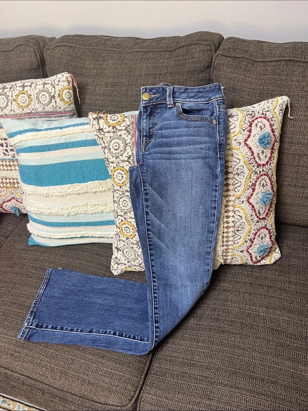 American Eagle Outfitters kick boot Blue Denim Jeans